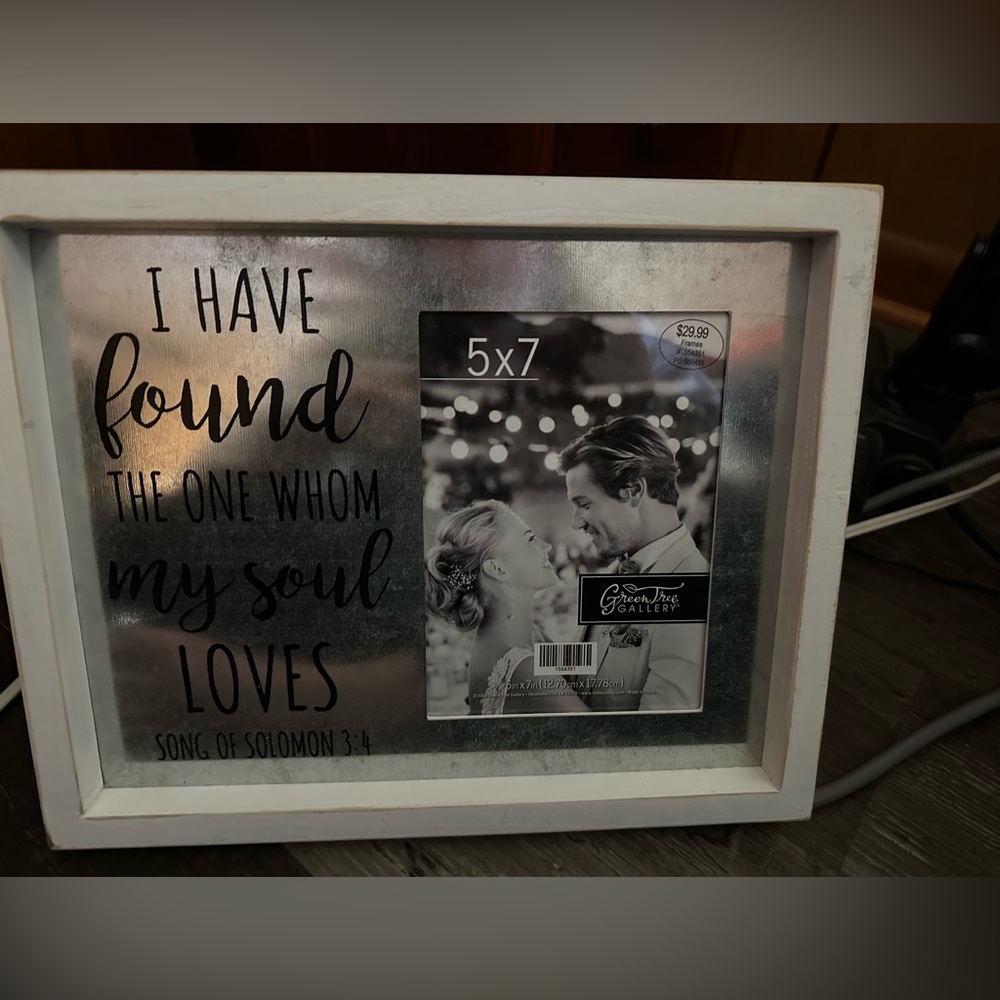 I have found the one whom my soul loves picture frame
